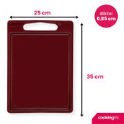 thumbnail: Cookinglife Snijplank met sapgeul 35 x 25 x 0.85 cm - Bruin
