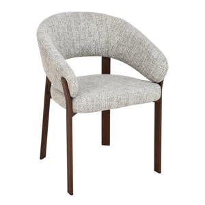 Eetkamerstoel Chera - Beige/Walnoot - Set van 2