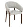Giga Meubel Eetkamerstoel Chera - Beige/Walnoot - Set van 2