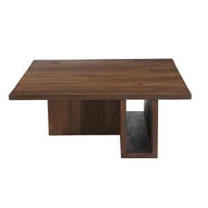 Salontafel Onni - Vierkant Donkerbruin Hout - 85x85x34cm