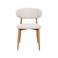Giga Meubel Eetkamerstoel Alexia - Beige/Naturel (set van 2)