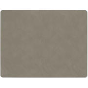 thumbnail: LIND DNA LIND DNA Placemats Nupo - Leer - Flint Grey - 45 x 35 cm - 2 Stuks