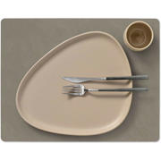 thumbnail: LIND DNA LIND DNA Placemats Nupo - Leer - Flint Grey - 45 x 35 cm - 2 Stuks