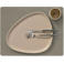 LIND DNA LIND DNA Placemats Nupo - Leer - Flint Grey - 45 x 35 cm - 2 Stuks