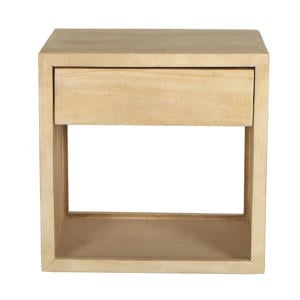 Nachtkastje Jeff - Zwevend Naturel Hout - 40x30x40cm