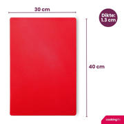 thumbnail: Cookinglife Snijplank HACCP Rood 40 x 30 cm - voor vlees