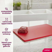 thumbnail: Cookinglife Snijplank HACCP Rood 40 x 30 cm - voor vlees