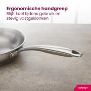 thumbnail: Cookinglife  Koekenpan Superior Triply RVS ø 20 cm - geschikt voor alle warmtebronnen - zonder anti-aanbaklaag