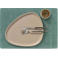 LIND DNA LIND DNA Placemats Hippo - Leer - Pastel Green - 45 x 35 cm - 2 Stuks
