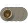 LIND DNA LIND DNA Onderzetters Nupo - Leer - Flint Grey - ø 10 cm - 4 Stuks