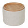 Giga Meubel Salontafel Zara - Rond Beige/Naturel - Incl. Opbergruimte - Ø55cm