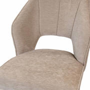 thumbnail: Giga Meubel Eetkamerstoel Mara - Stof - Beige - Set van 2