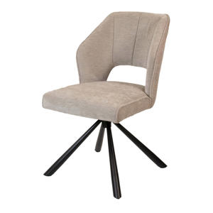 Eetkamerstoel Mara - Stof - Beige - Set van 2 