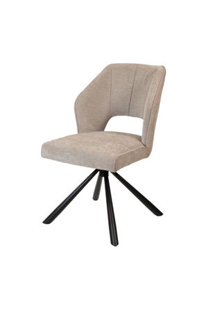 Eetkamerstoel Mara - Stof - Beige - Set van 2