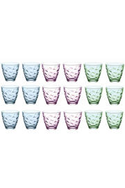 thumbnail: Bormioli Rocco Glazenset Flora kleuren - 250 ml - 18 stuks