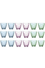 thumbnail: Bormioli Rocco Glazenset Flora kleuren - 250 ml - 18 stuks