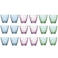 Bormioli Rocco Glazenset Flora kleuren - 250 ml - 18 stuks