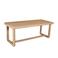 Giga Meubel Eettafel Loja - Rechthoek Naturel Mangohout - 200x90x76cm