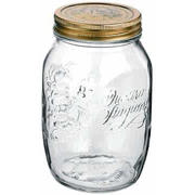 thumbnail: Bormioli Rocco Weckpot Quattro Stagioni - ø 8.6 cm / 1 liter - 3 stuks