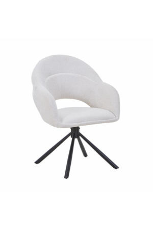 Eetkamerstoel Celeste - Beige - Draaibaar - Set van 2 