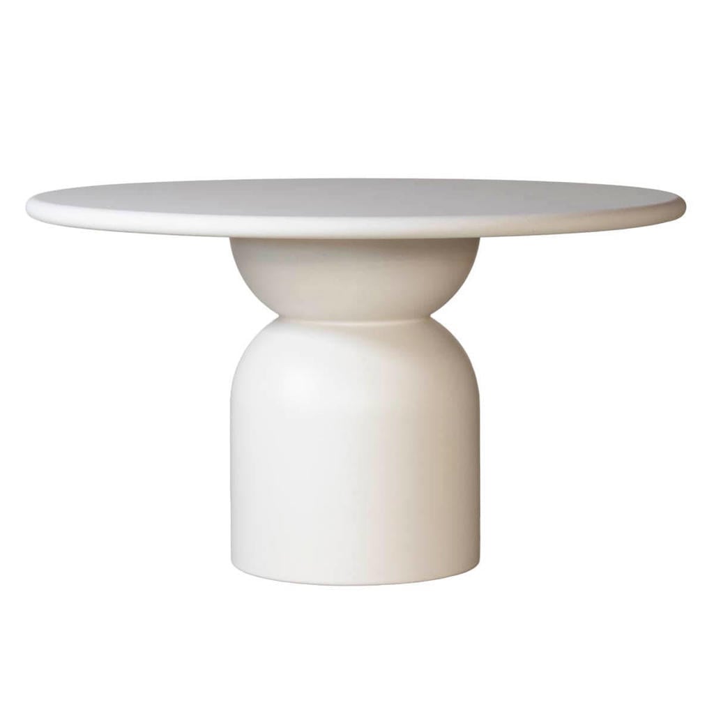 Giga Meubel Eettafel Djurö - Rond Beige Eco Composiet - 130cm