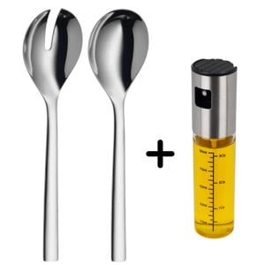 WMF Saladebestek Nuova 2-delig - 25 cm - Inclusief GRATIS Olieverstuiver 100 ml