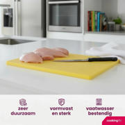 thumbnail: Cookinglife Snijplank HACCP Geel 40 x 30 cm - voor gevogelte