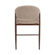 thumbnail: Giga Meubel Barstoel DÃ©nia - Taupe/Walnoot - Zithoogte 65cm (set van 2)