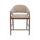 Giga Meubel Barstoel DÃ©nia - Taupe/Walnoot - Zithoogte 65cm (set van 2)