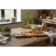 thumbnail: Cookinglife Snijplank Hout Acacia Pure Wood 36 x 23 cm - Houten Snij- en Bereidingsplank