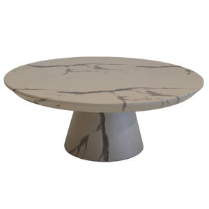 Salontafel Flen Rond - Marmerlook - 90x90x35cm