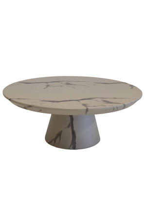 Salontafel Flen Rond - Marmerlook - 90x90x35cm