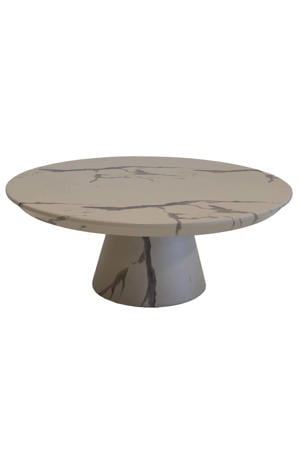 Salontafel Flen Rond - Marmerlook - 90x90x35cm