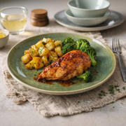 thumbnail: Cookinglife Dinerborden Serene Green ø 28 cm - Aardewerk - 4 Stuks