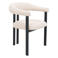 Giga Meubel Eetkamerstoel Odense - Stof - Beige/Zwart - Set van 2