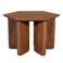 Giga Meubel Salontafel Martos - Donkerbruin Mangohout - 60x60x38cm