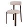 Giga Meubel Eetkamerstoel Lagan - Beige/Walnoot Stof - Set van 2