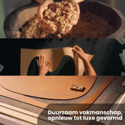 thumbnail: LIND DNA LIND DNA Placemats Nupo - Leer - Dark Brown - Curved - 44 x 37 cm - 2 Stuks