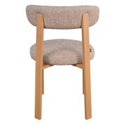thumbnail: Giga Meubel Eetkamerstoel Lagan - Taupe/Naturel Stof - Set van 2