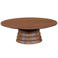 Giga Meubel Salontafel Marín - Rond Donkerbruin Mangohout - 90x90x31cm