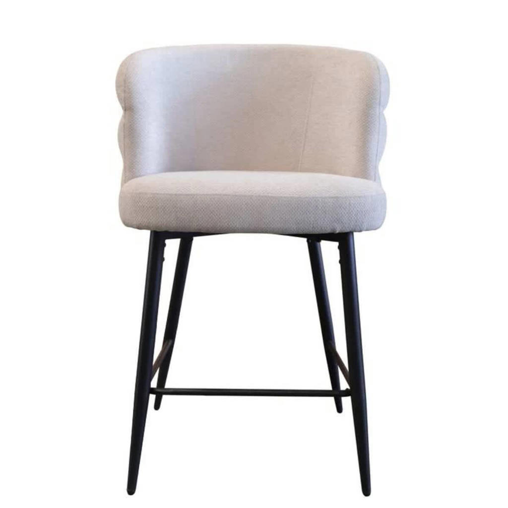 Giga Meubel Barstoel Félix - Taupe - Zithoogte 65cm - Set van 2