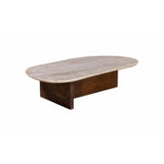 thumbnail: Giga Meubel Salontafel Olaf Travertin Beige/Bruin 140cm