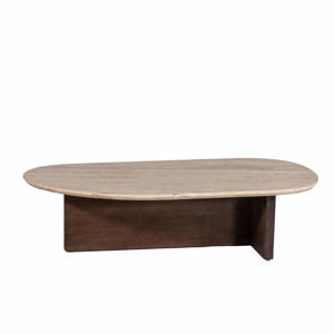 Salontafel Olaf Travertin Beige/Bruin 140cm
