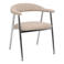 Giga Meubel Eetkamerstoel Sorø - Taupe/Chrome - Set van 2