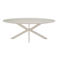 Giga Meubel Eettafel Gimo - Ovaal Beige HPL - 200x100x76cm