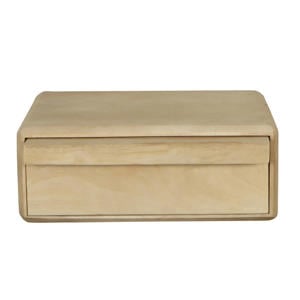Nachtkastje Benthe - Zwevend Naturel Hout - 40x30x15cm