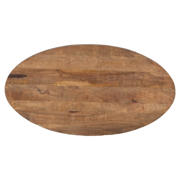 thumbnail: Giga Meubel Salontafel Mansour - Ovaal Bruin Hout - 130x70x40cm