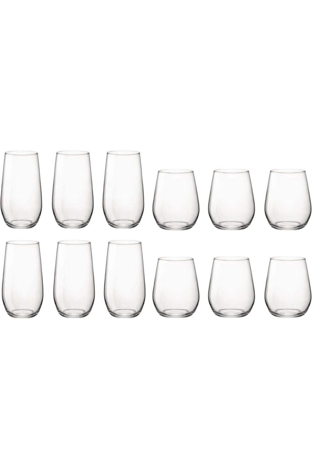 Bormioli Rocco Waterglazenset Electra - (Waterglazen & Longdrinkglazen) - 12 delige set