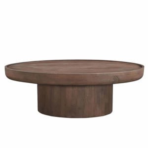 Salontafel Sola Ovaal - Mangohout - Donkerbruin - 120x65x39cm