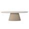 Giga Meubel Eettafel Cleo - Ovaal Beige - Eco Composiet - 240cm